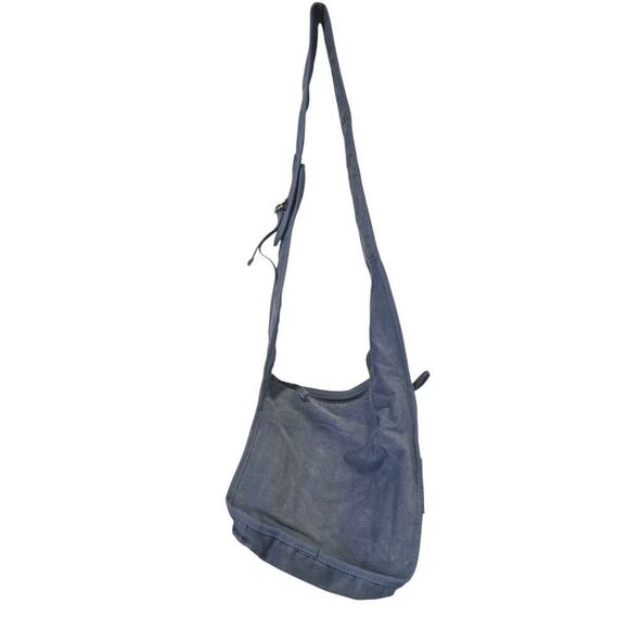 FOSSIL Vintage Y2K Blue Corduroy Crossbody Bag/Purse, Hook-and-loop Travel NWT - Picture 7 of 11